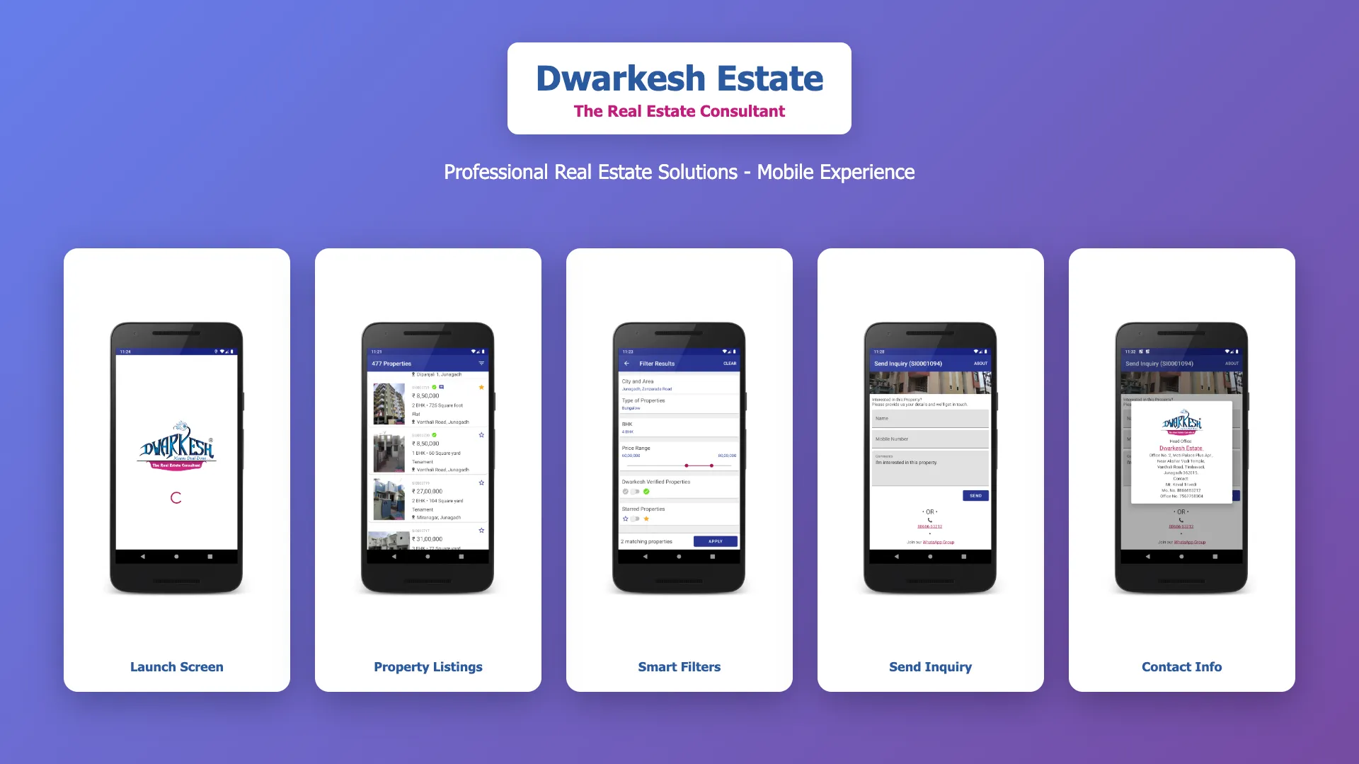 Dwarkesh Estate app preview